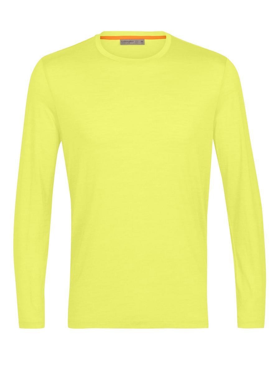 Long Sleeve Icebreaker Merino Sphere II T-Shirt Męskie Żółte | PL 1718FDNM